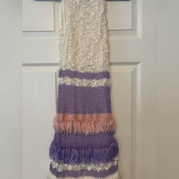 Andreeva Mulitcolor Knit Dress Handmade Unique Size 6 - Picture 13 of 15